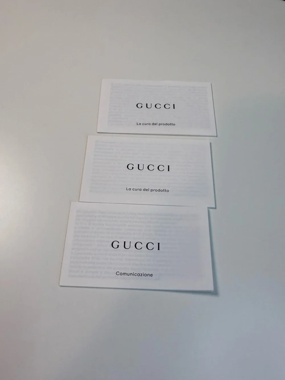 Gucci Green Shopping Gift Bag Dust Bag Cards Packaging Bundle Set